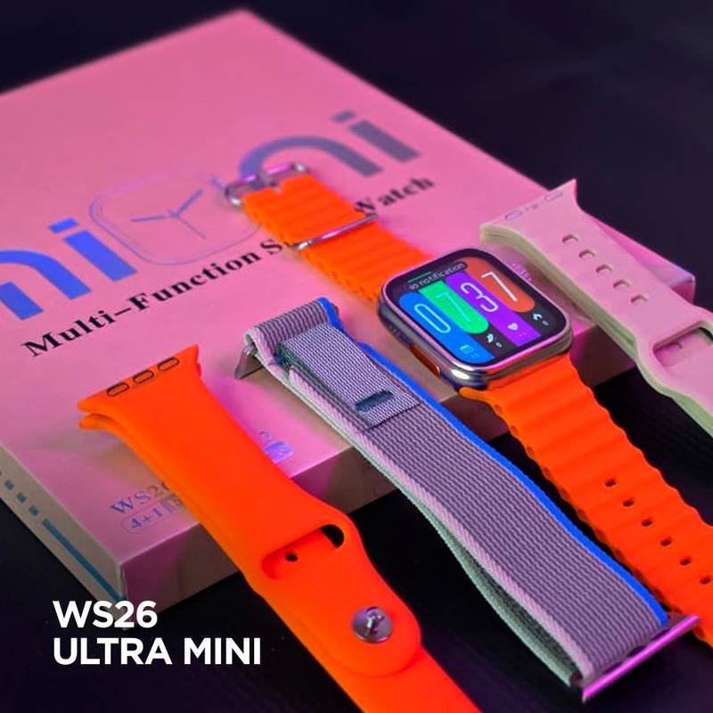 WS26 Ultra 2 mini 42mm | 4 pulseiras | Acabamento premium | Dual touch