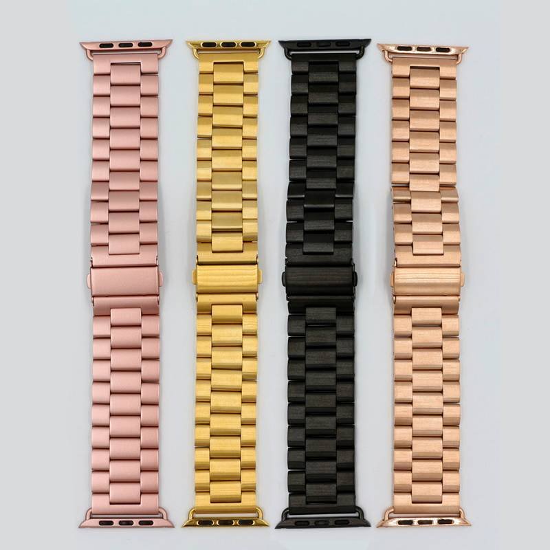 Pulseira de Aço 3 Elos 42mm/44mm/45mm/47mm/49mm