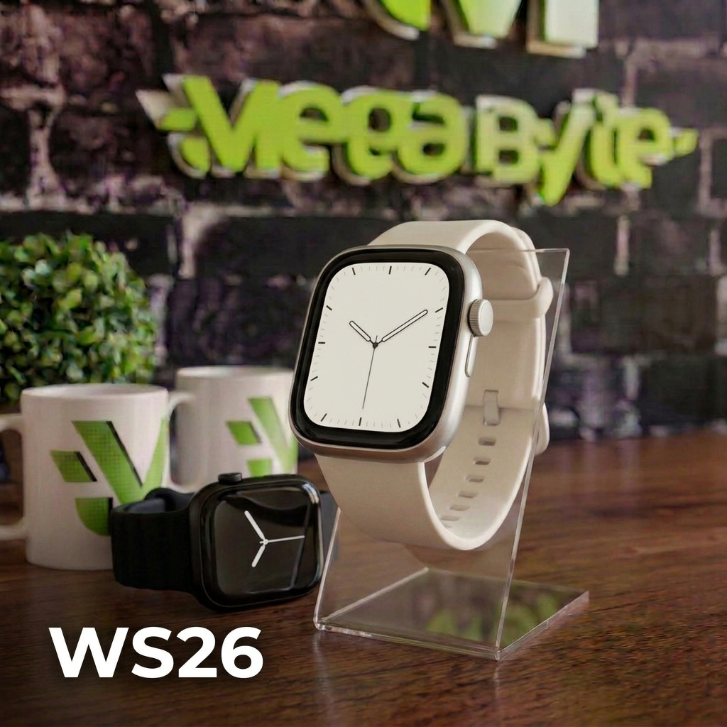 Smartwatch WS26 Ultra Mini 42mm Bluetooth Chamadas 4 Pulseiras Dual Touch