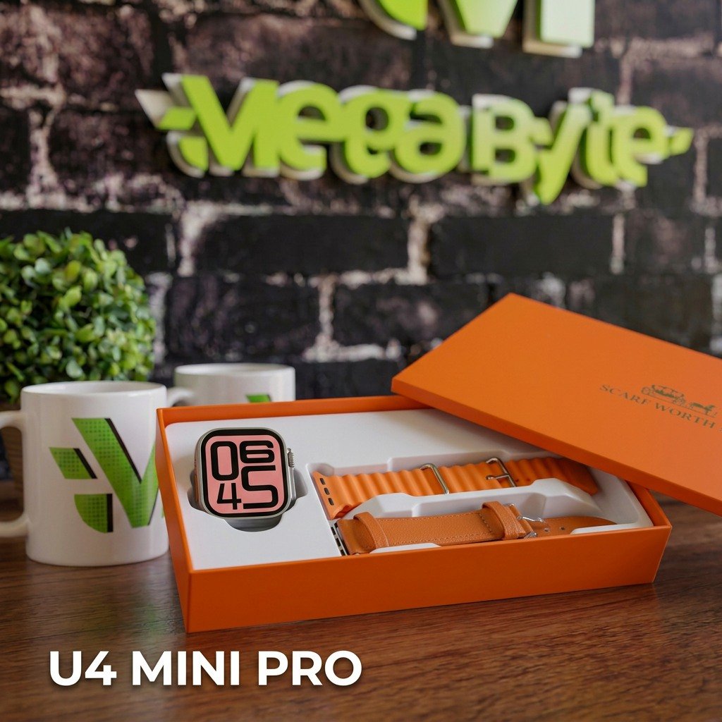 Smartwatch Microwear U4 Mini Pro Kit com Pulseiras Chat GPT DeepSeek Grok4 Atenção Plena